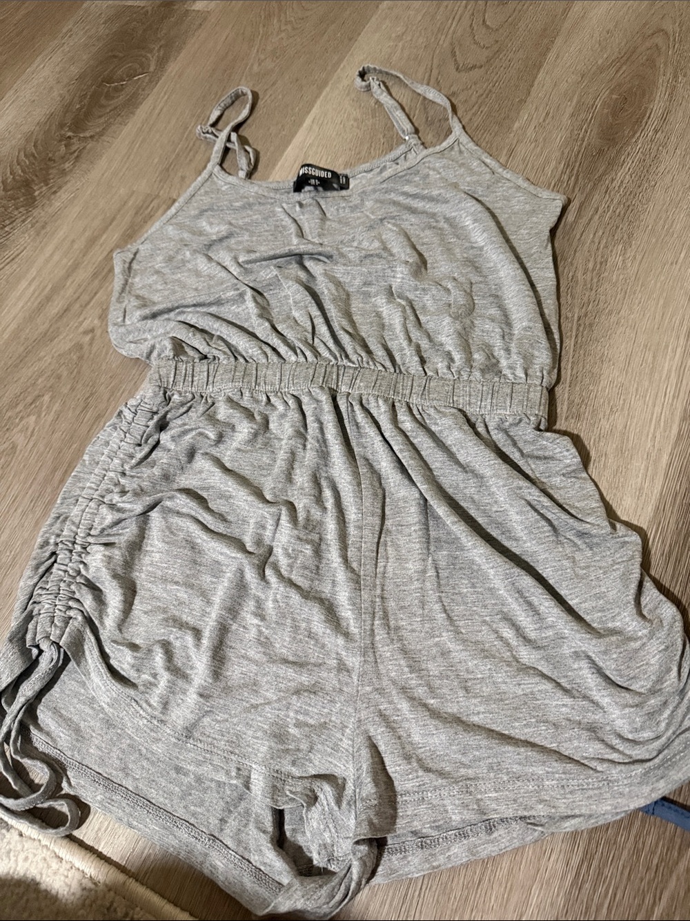 Missguided Light Gray Sleeveless Romper
